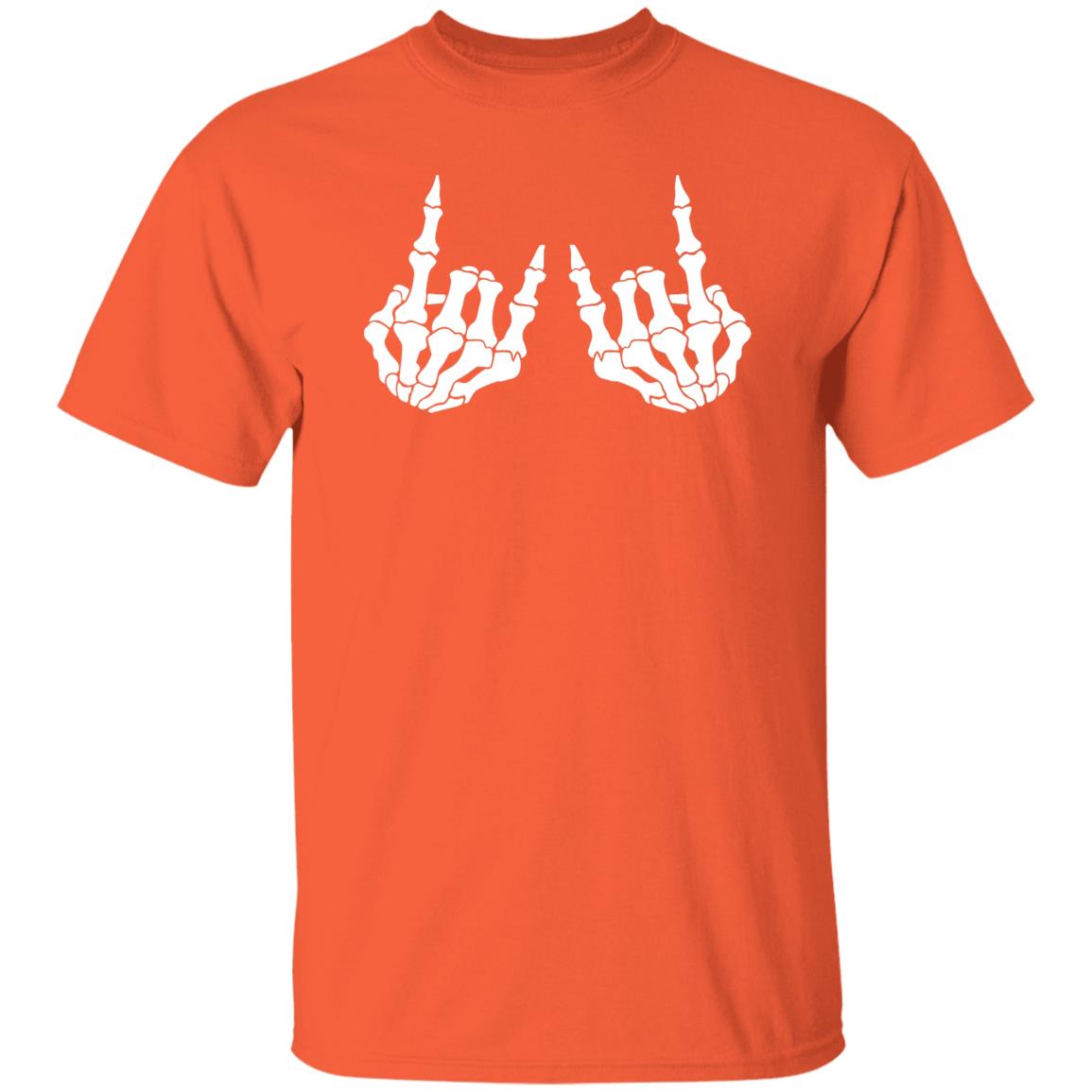 Rocker Hand Sign Rock Skeleton Retro Halloween unisex T-Shirt