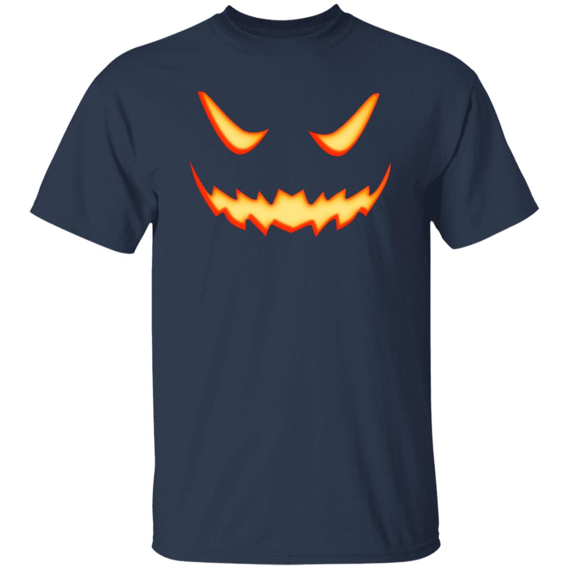 Scary Pumpkin Jack O Lantern Face Halloween Unisex T-Shirt
