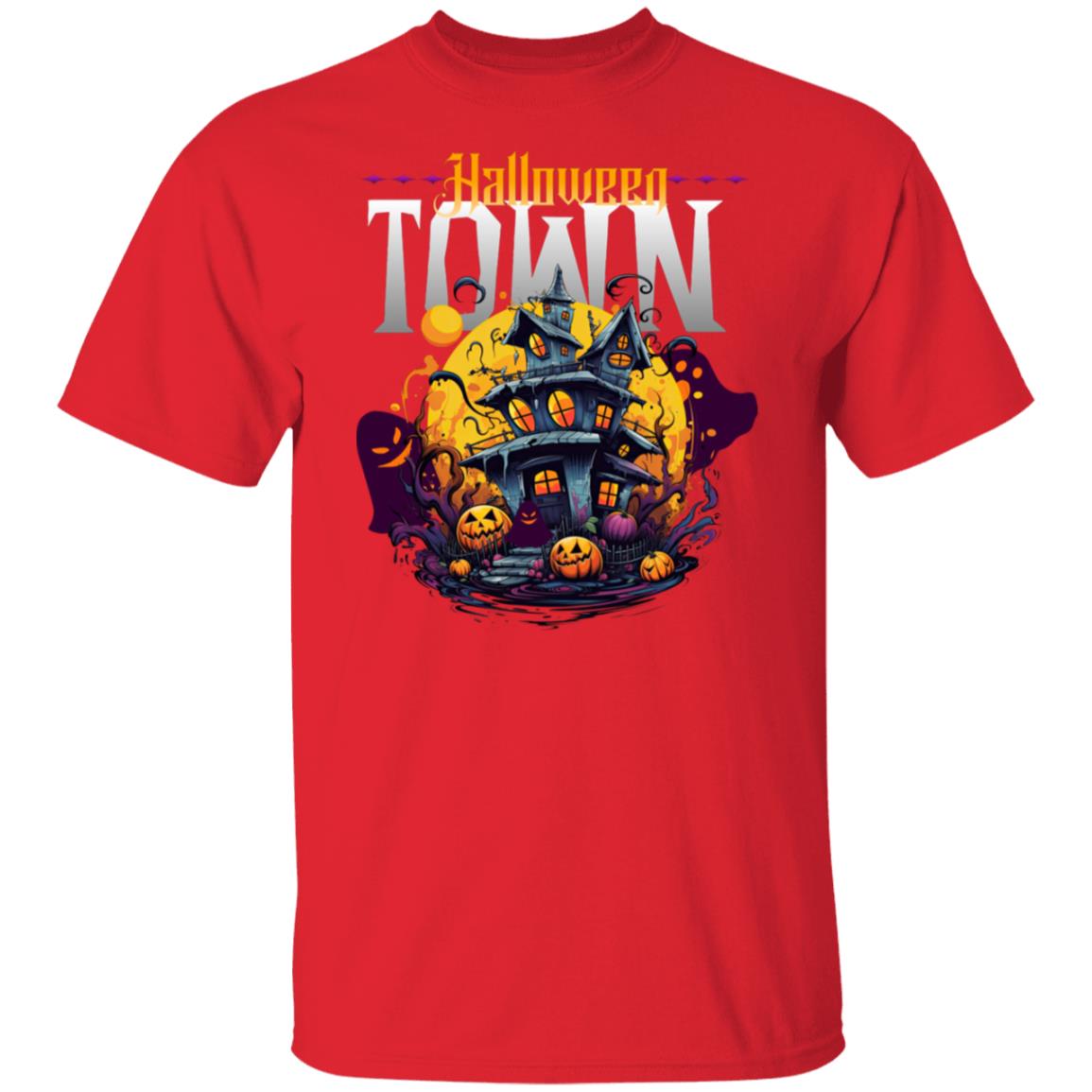 Spooky Ghost Halloween Town Pumpkin Halloween Town Unisex T-Shirt