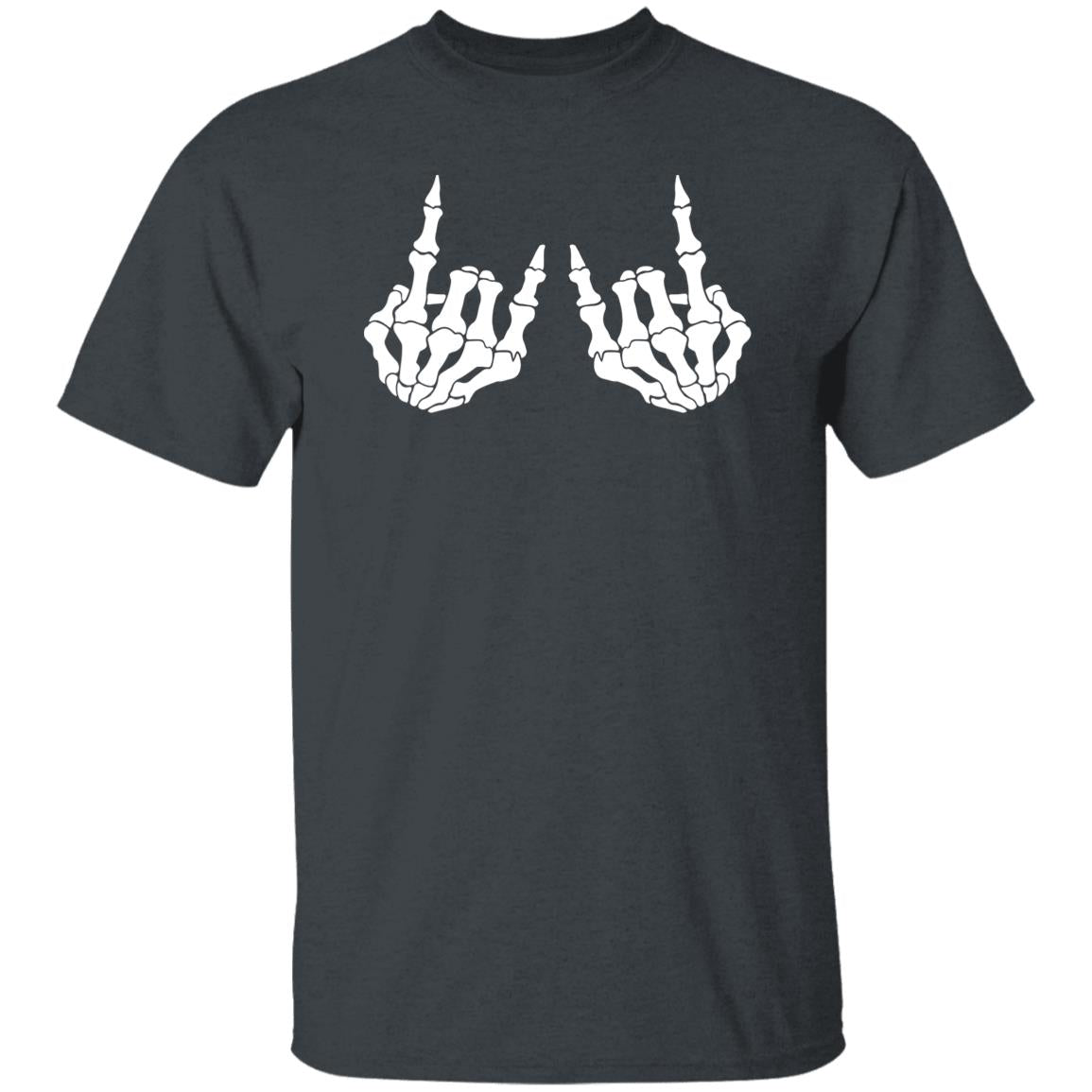 Rocker Hand Sign Rock Skeleton Retro Halloween unisex T-Shirt