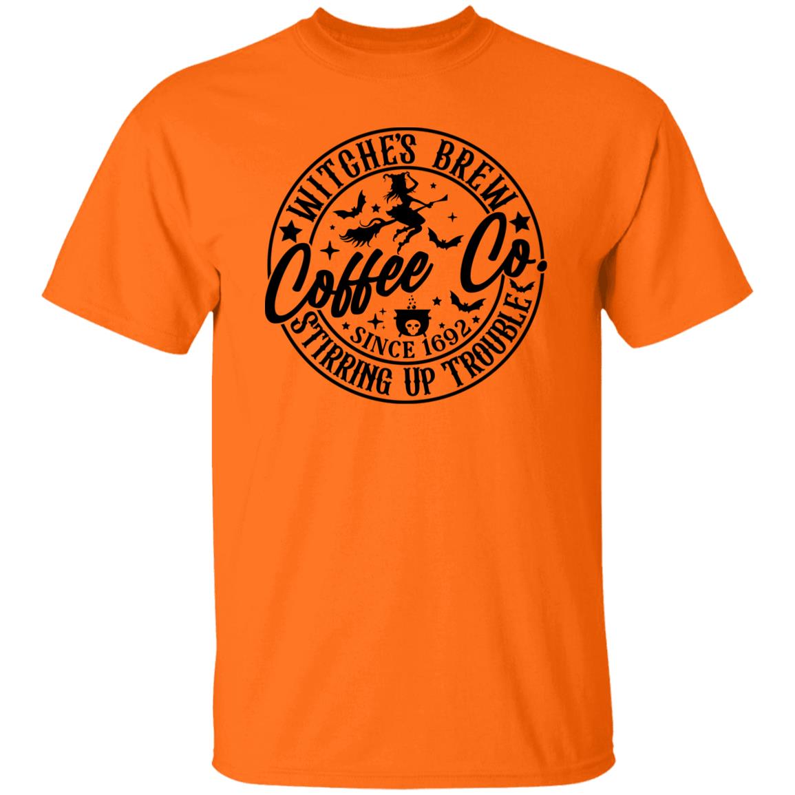 Hocus Pocus Shirt Halloween Witches Brew T-shirt Stirring Up Trouble Funny Coffee Co Letter Print T-Shirt Sanderson Tee