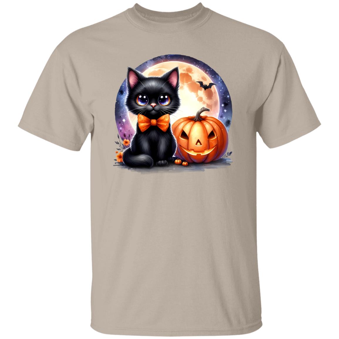 Retro Black Cat Pumpkin Halloween Costume Fall Autumn Season T-Shirt and Pullover Hoodie