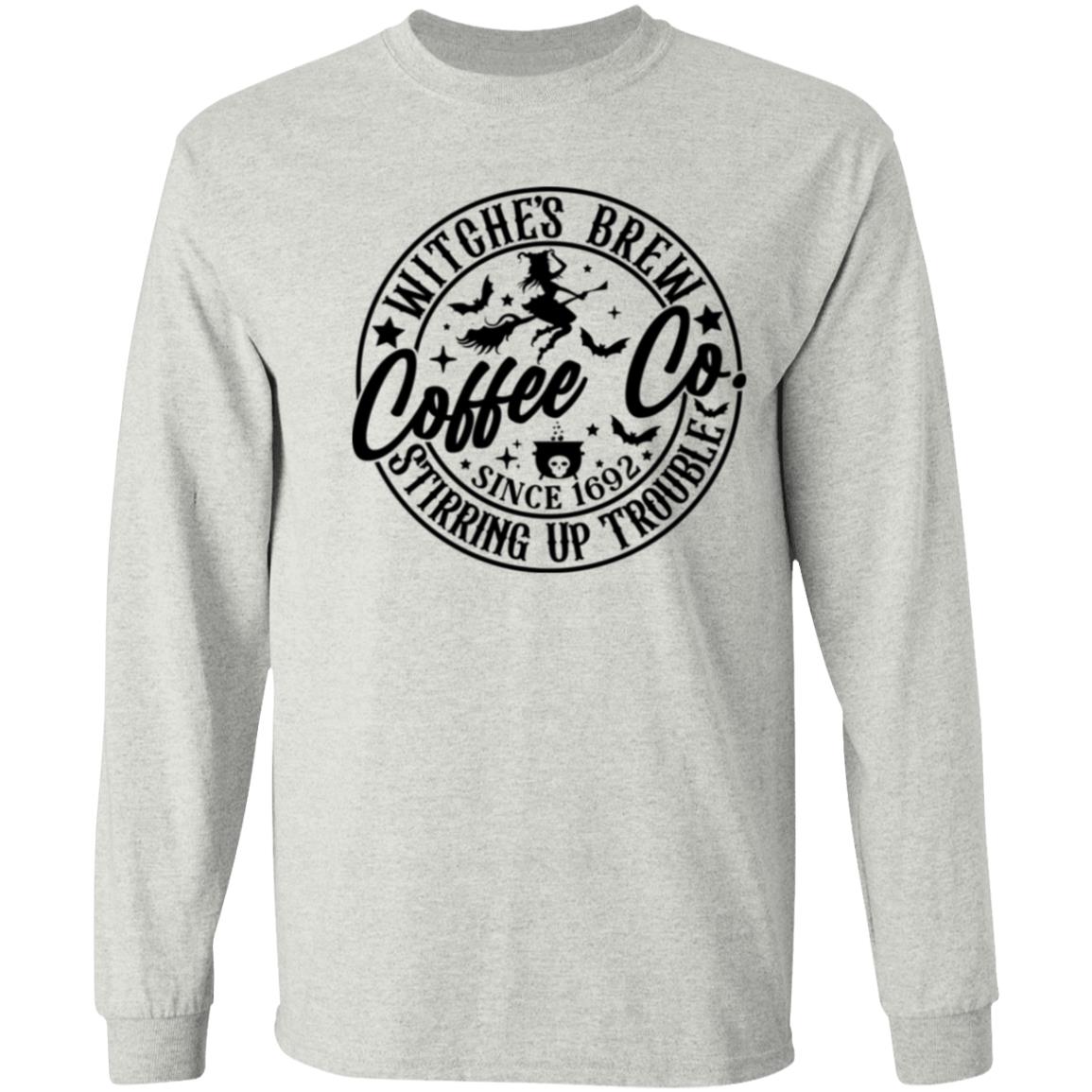 Hocus Pocus Shirt Halloween Witches Brew T-shirt Stirring Up Trouble Funny Coffee Co Letter Print T-Shirt Sanderson Tee