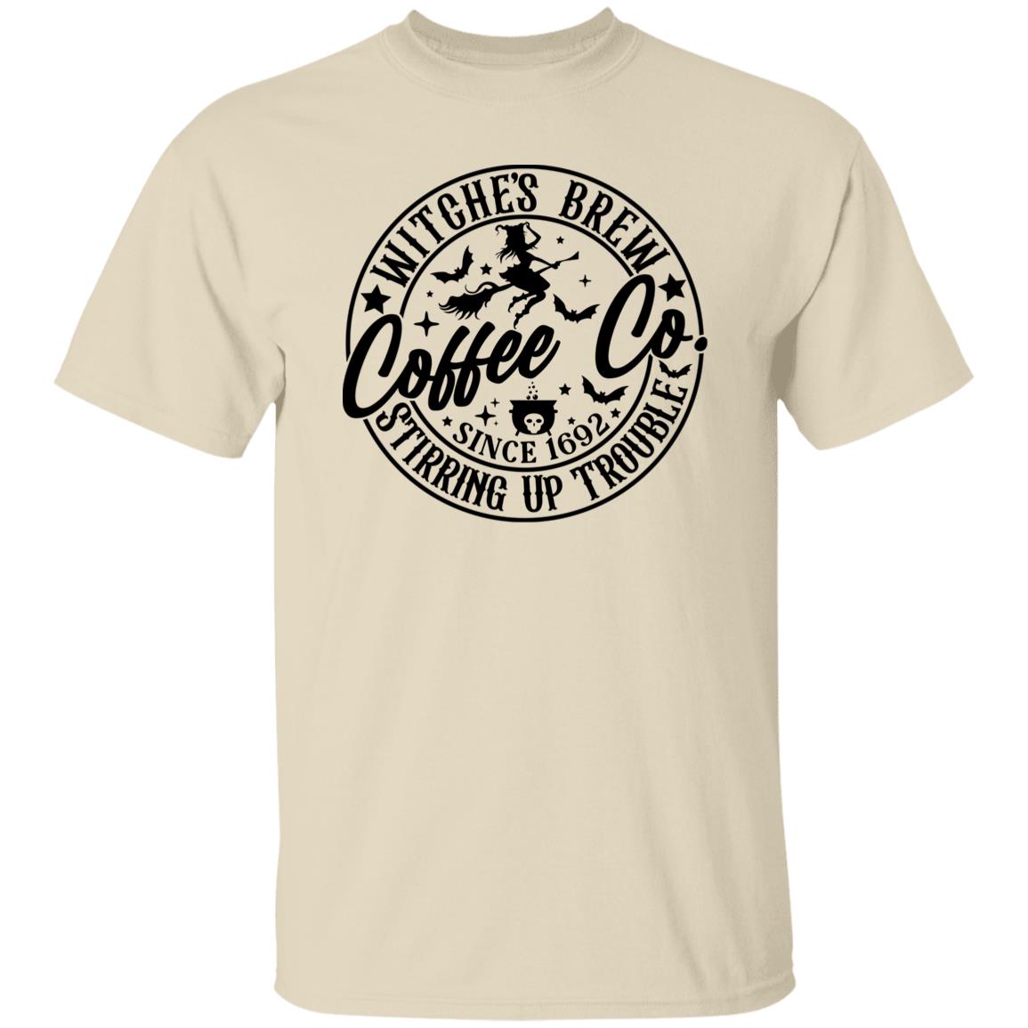 Hocus Pocus Shirt Halloween Witches Brew T-shirt Stirring Up Trouble Funny Coffee Co Letter Print T-Shirt Sanderson Tee