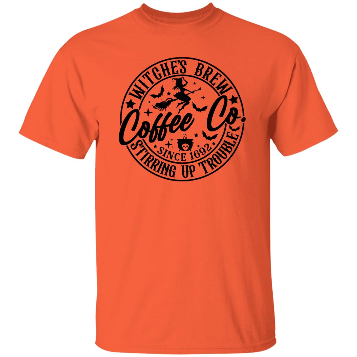 Hocus Pocus Shirt Halloween Witches Brew T-shirt Stirring Up Trouble Funny Coffee Co Letter Print T-Shirt Sanderson Tee