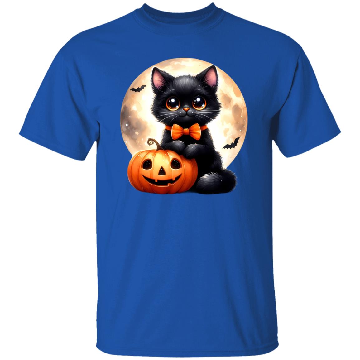 Retro Black Cat Pumpkin Halloween Costume Fall Autumn Season T-Shirt and Pullover Hoodie