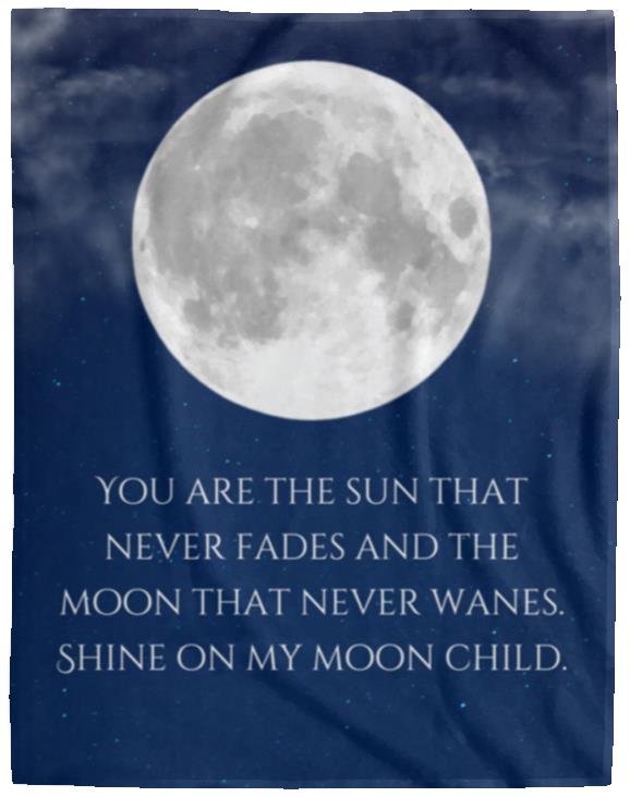 Moon Throw Blanket, I Love You to The Moon and Back Blanket Cute Cartoon Celestial Stars Throw Blanket Super Soft Gifts Throw for Kids and Adults