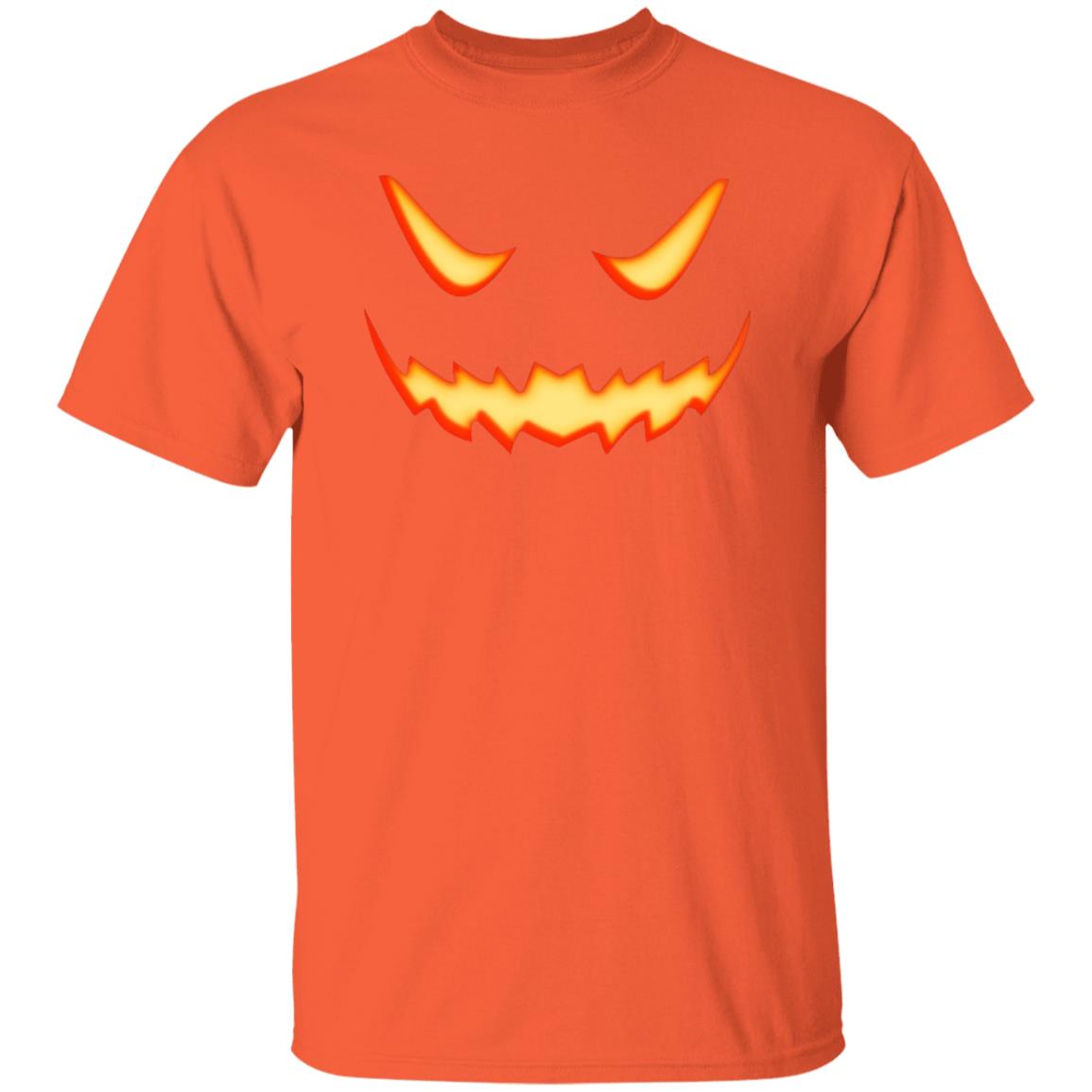 Scary Pumpkin Jack O Lantern Face Halloween Unisex T-Shirt