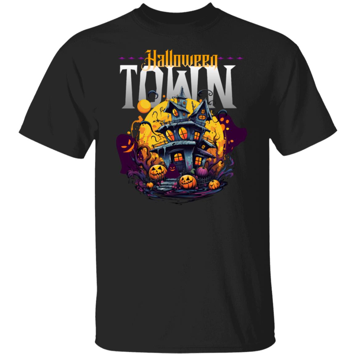 Spooky Ghost Halloween Town Pumpkin Halloween Town Unisex T-Shirt