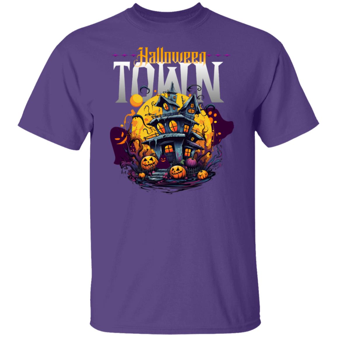 Spooky Ghost Halloween Town Pumpkin Halloween Town Unisex T-Shirt