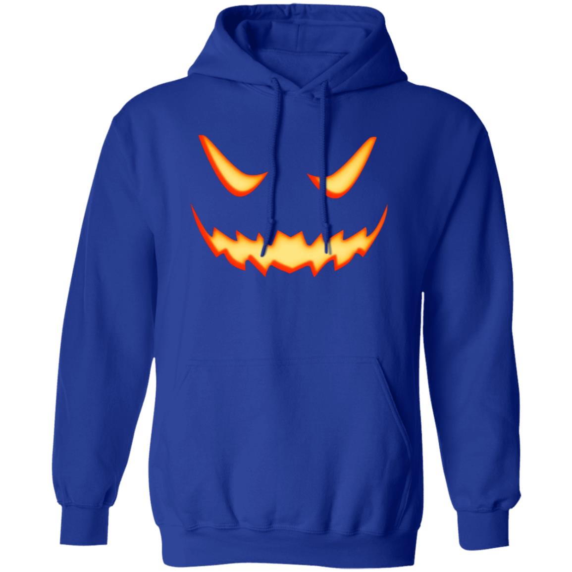 Scary Pumpkin Jack O Lantern Face Halloween Unisex Pullover Hoodie