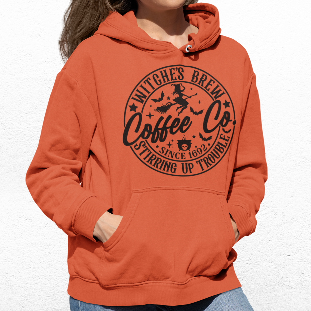 Hocus Pocus Shirt Halloween Witches Brew T-shirt Stirring Up Trouble Funny Coffee Co Letter Print T-Shirt Sanderson Tee