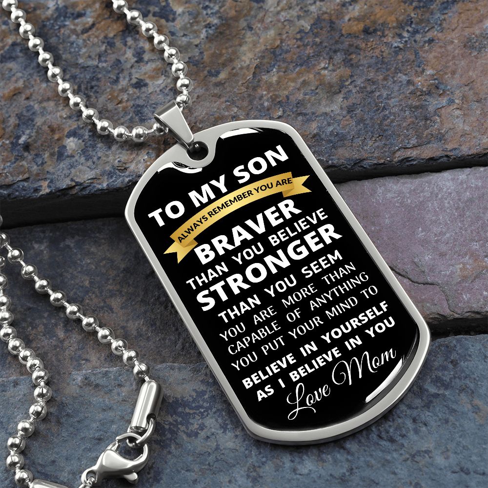 To My Son / Dog Tag