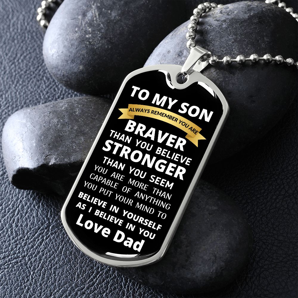 To My Son / Dog Tag