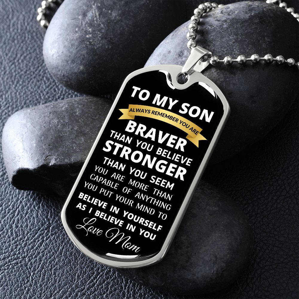 To My Son / Dog Tag