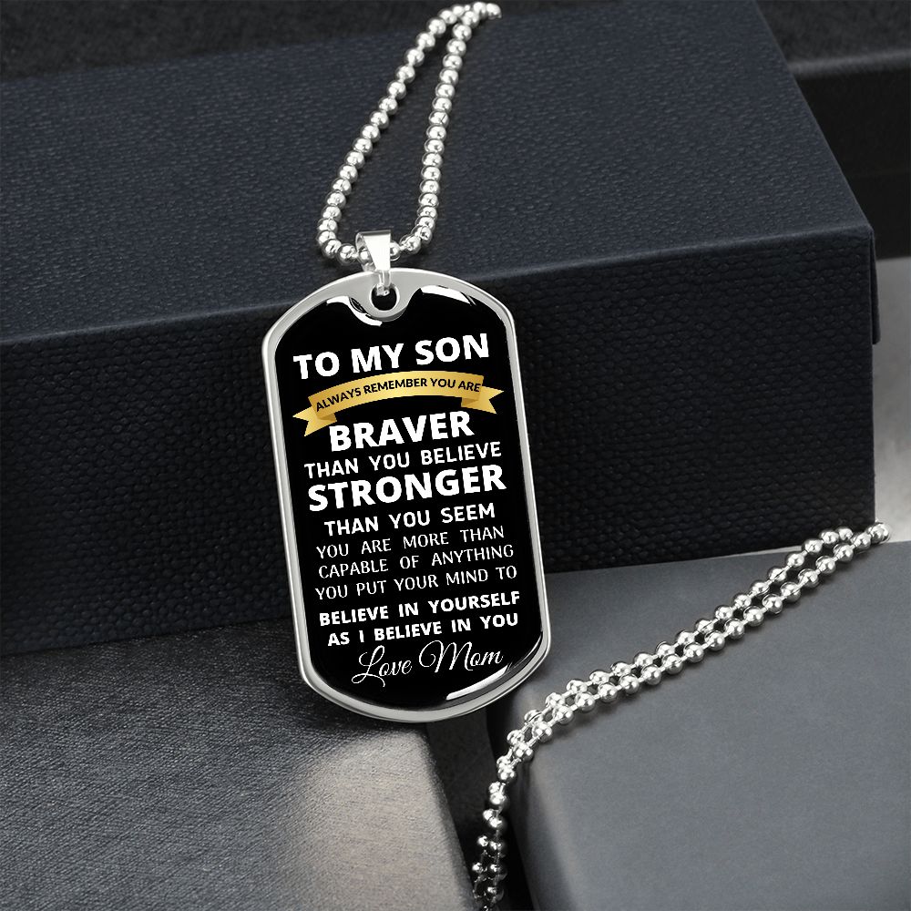 To My Son / Dog Tag