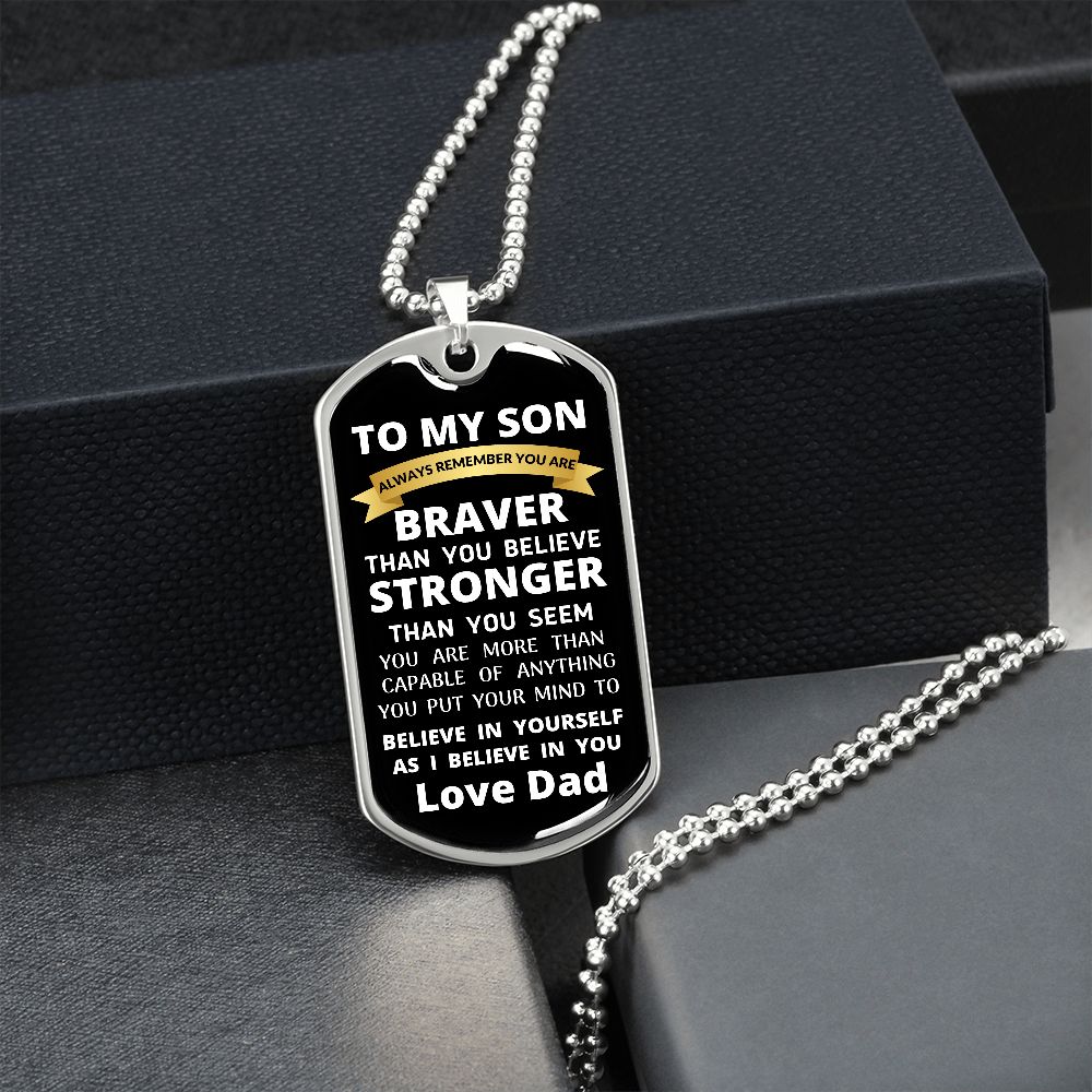 To My Son / Dog Tag