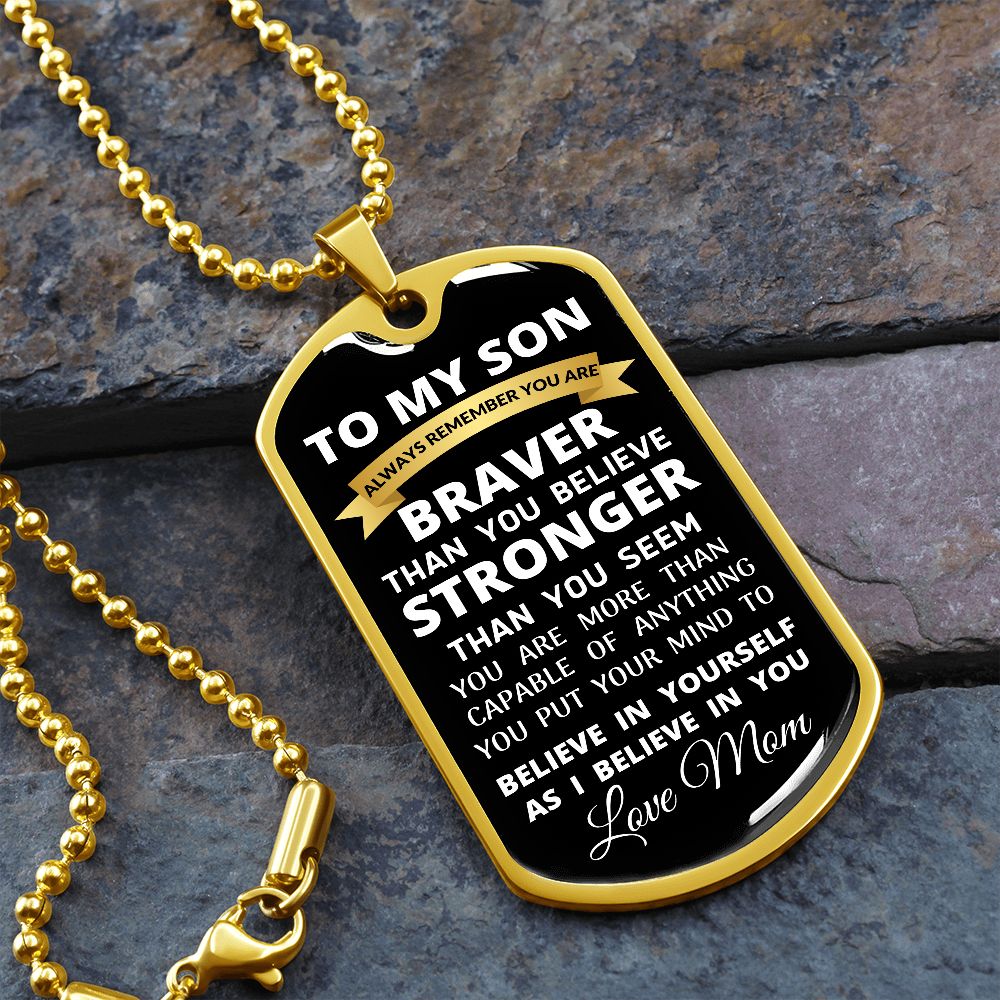 To My Son / Dog Tag