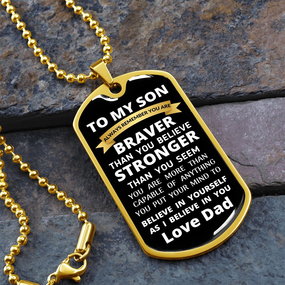 To My Son / Dog Tag