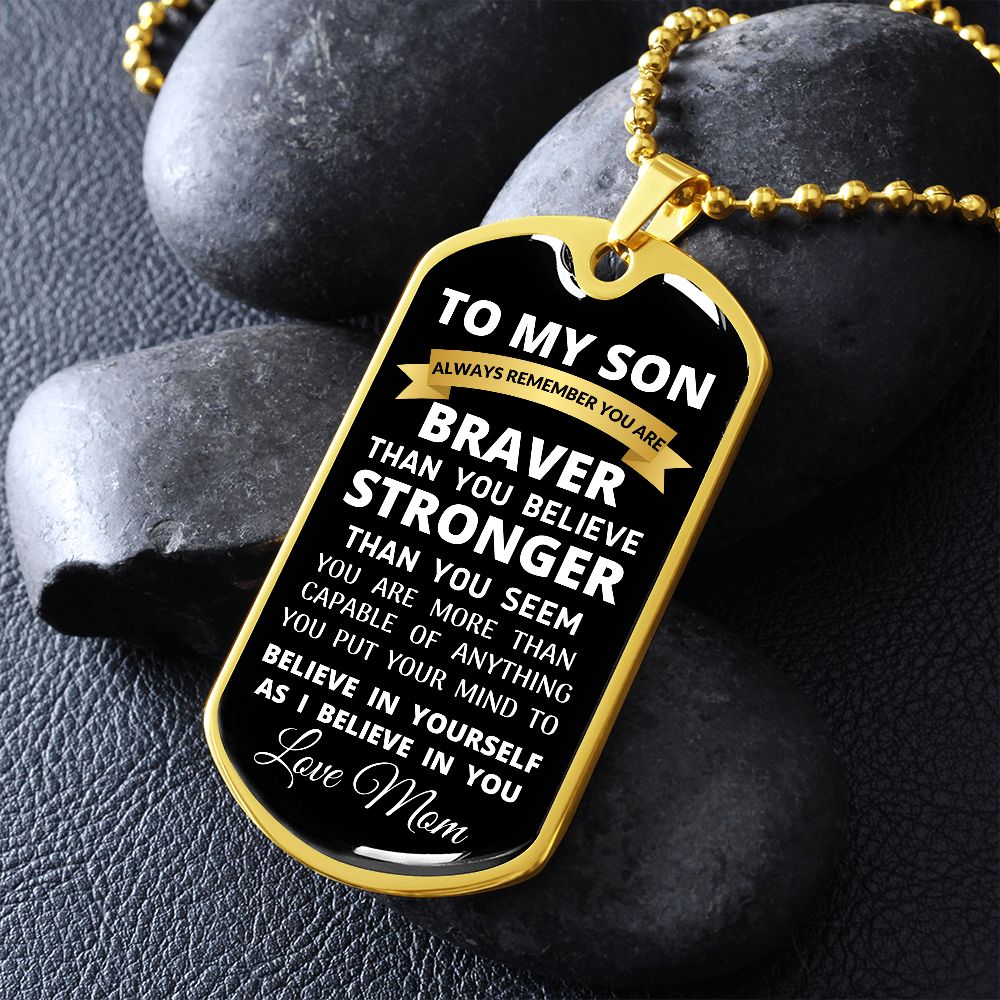 To My Son / Dog Tag