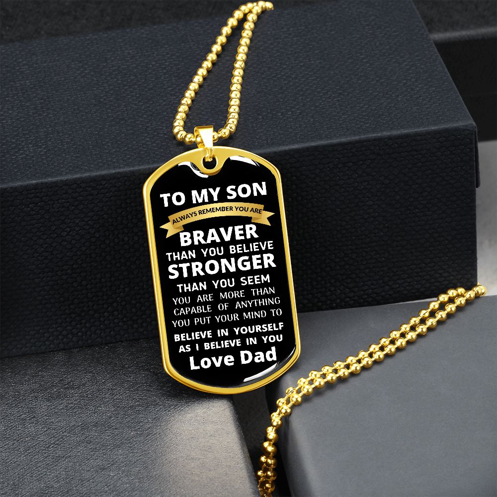To My Son / Dog Tag