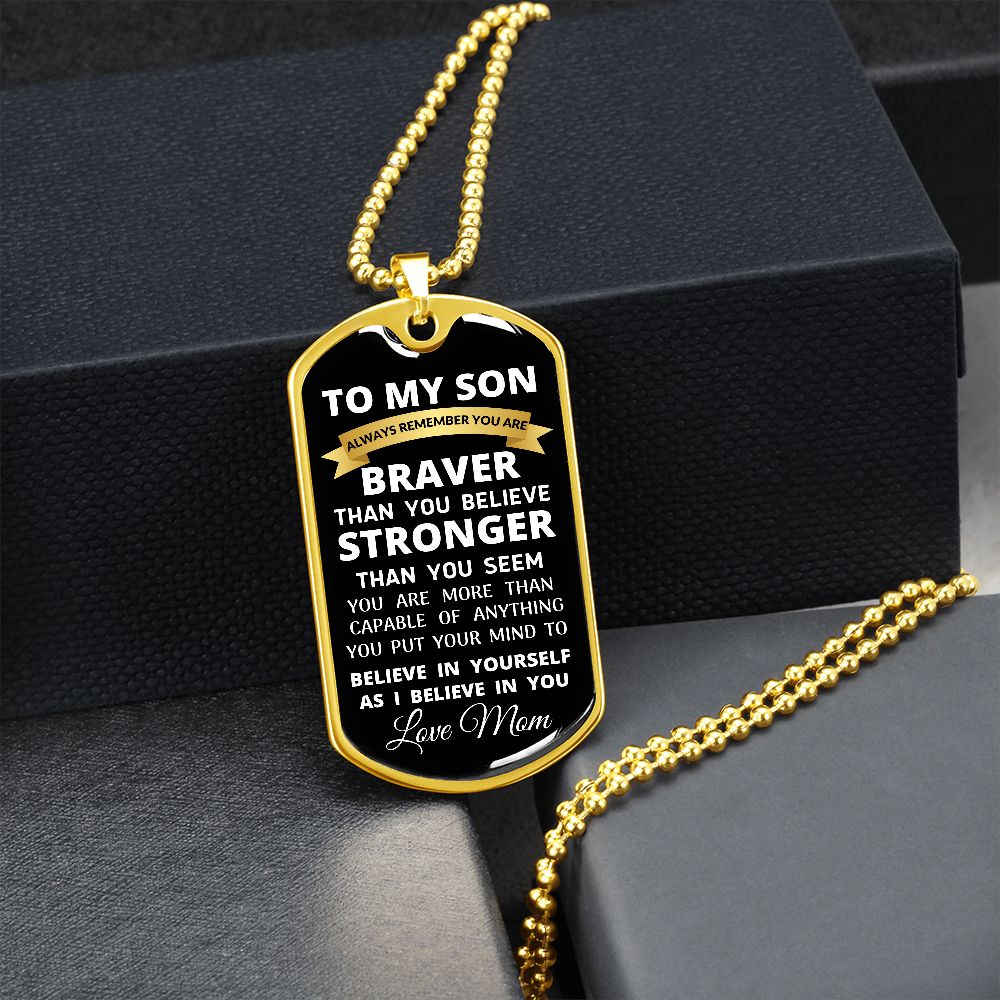 To My Son / Dog Tag