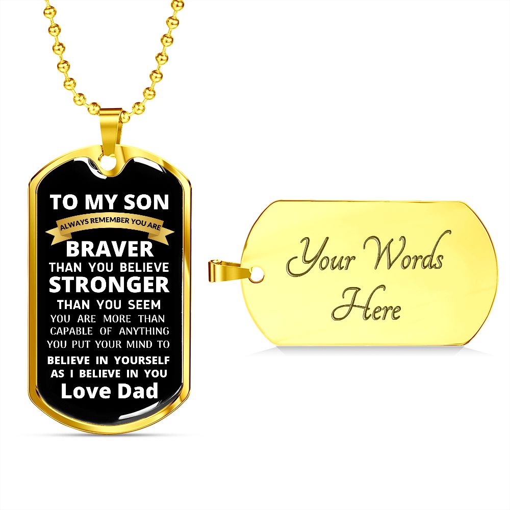 To My Son / Dog Tag