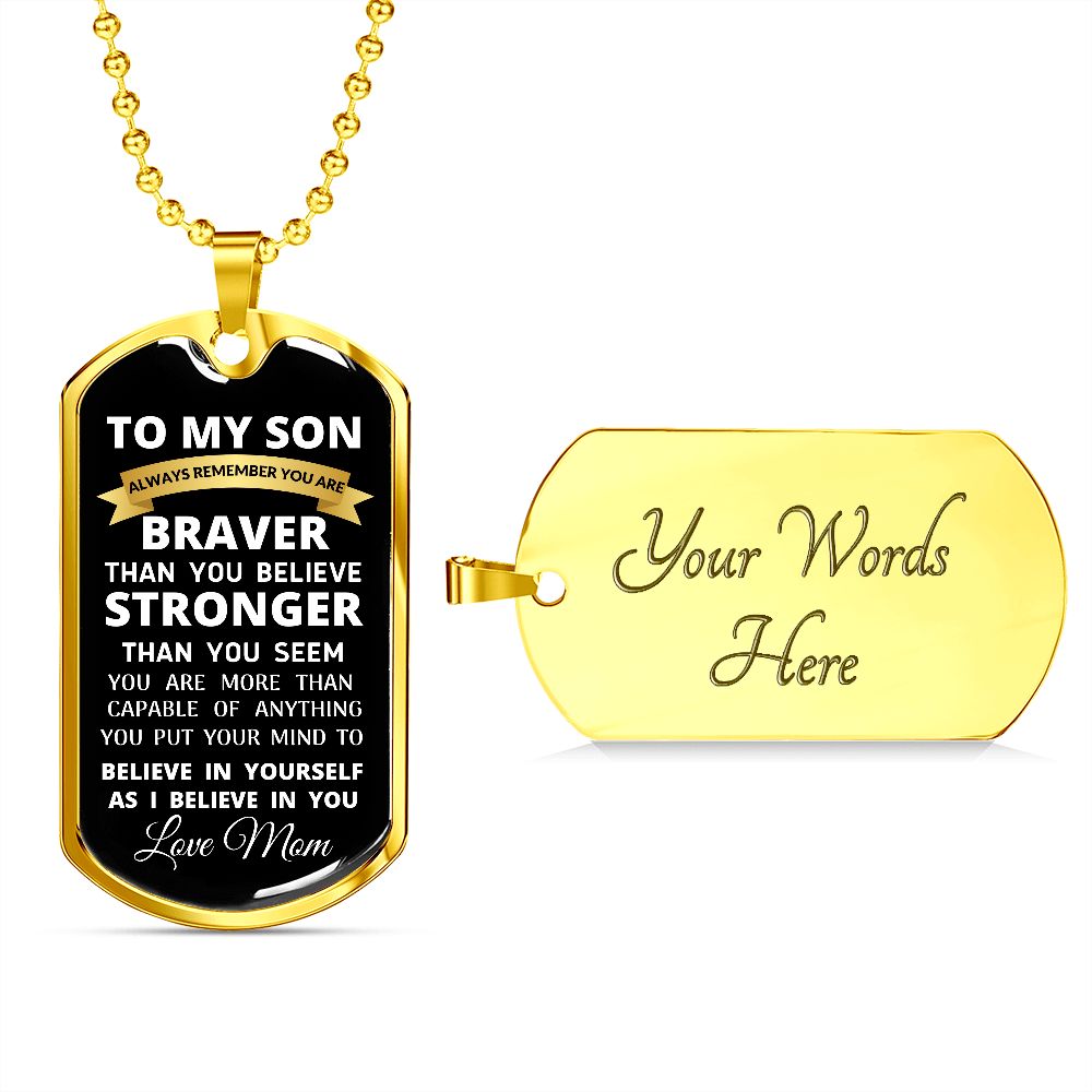 To My Son / Dog Tag