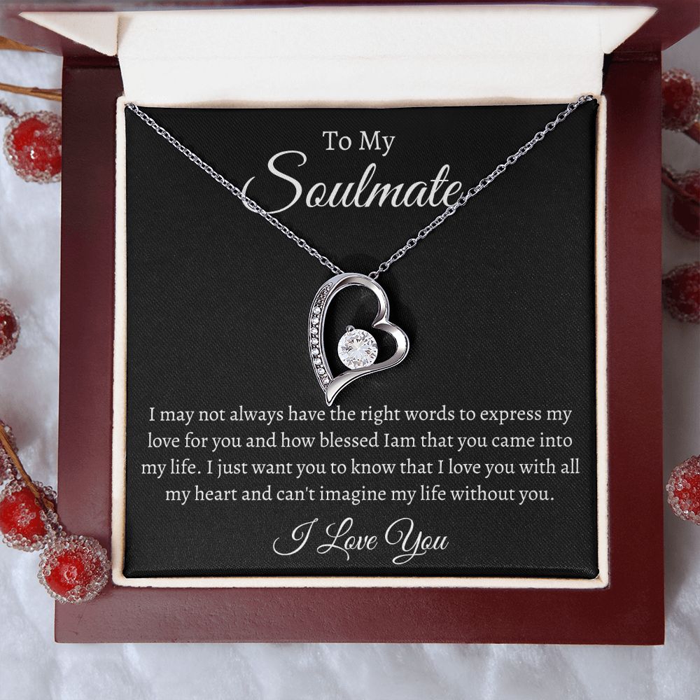 To My Soulmate / Forever Love Necklace