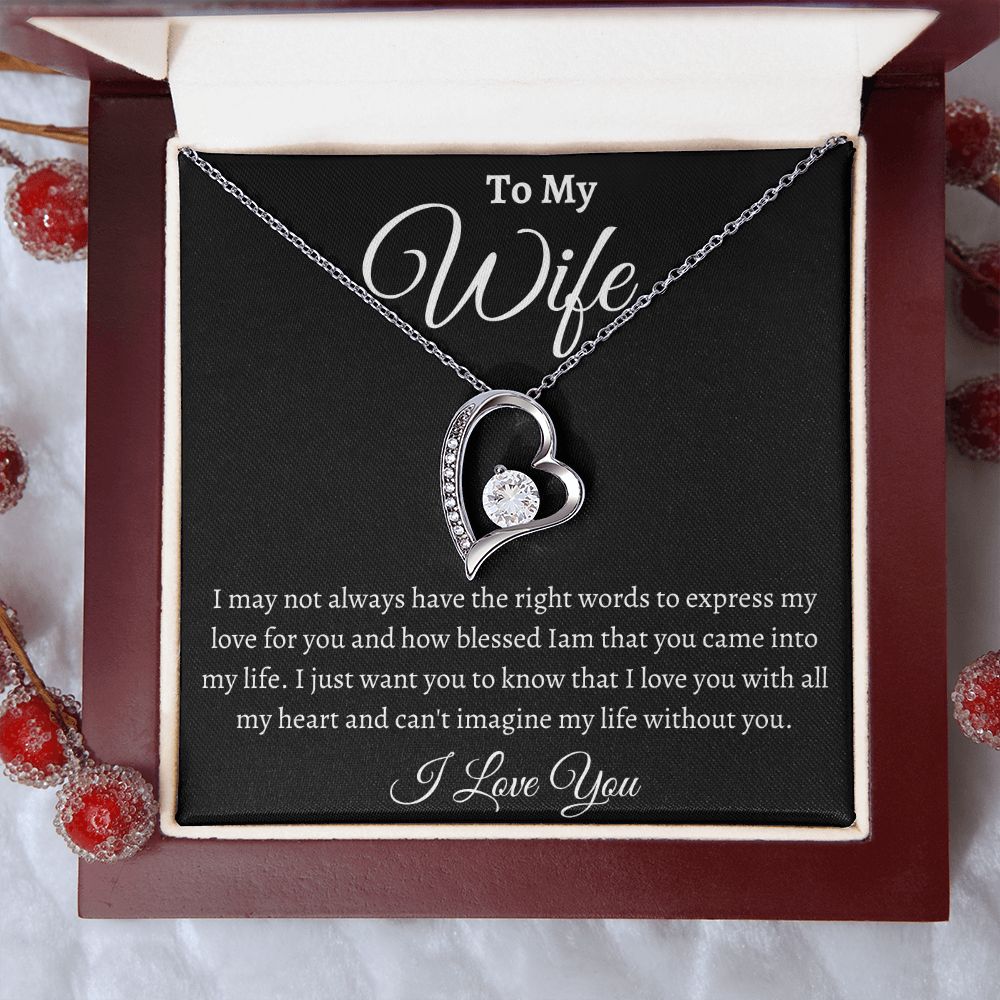 To My Wife / Forever Love Necklace