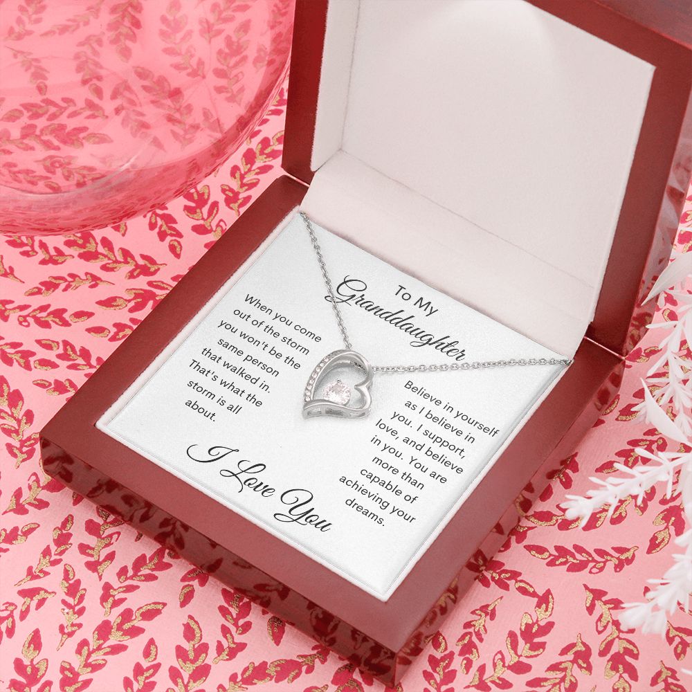 To My Granddaughter / Forever Love Necklace