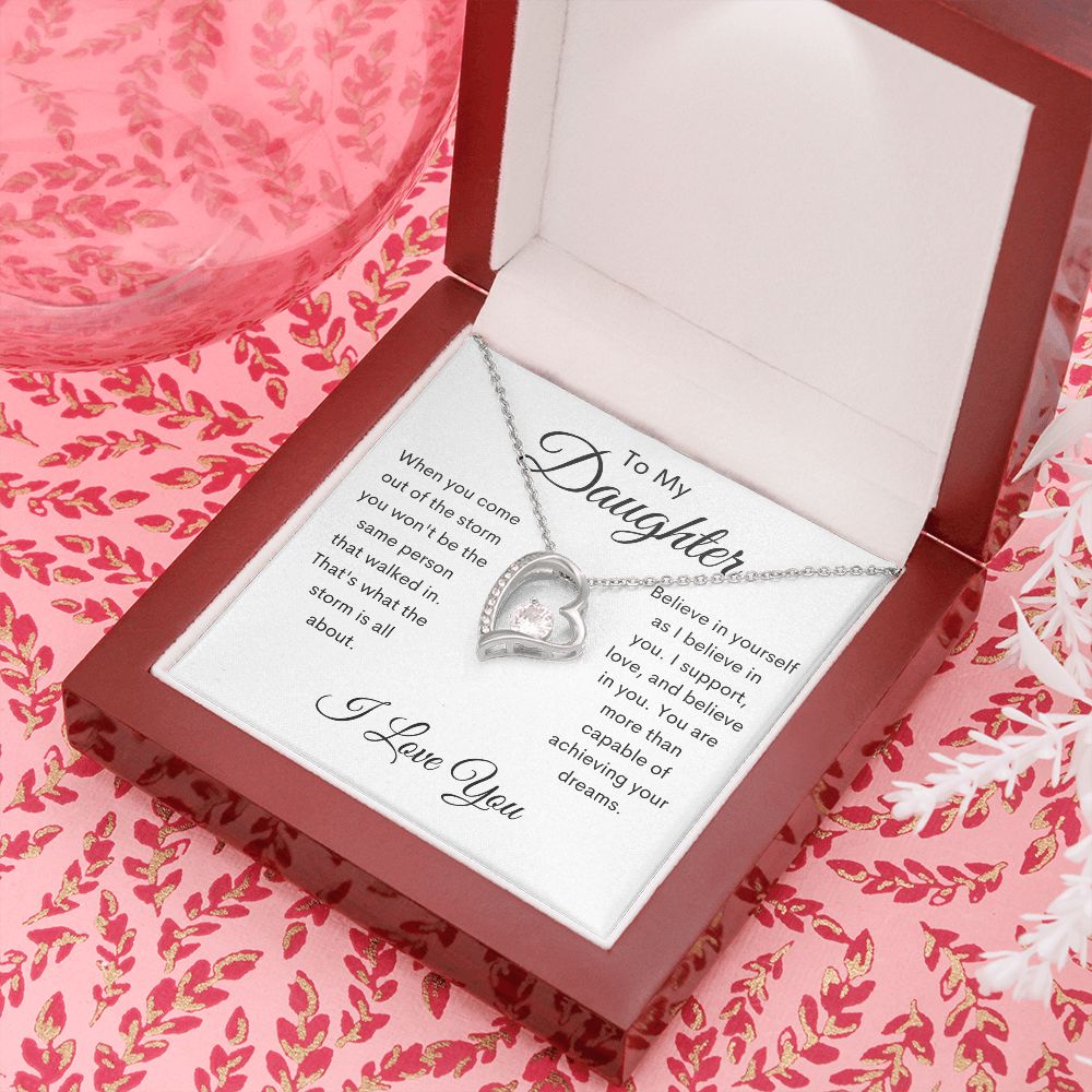 To My Daughter / Forever Love Necklace