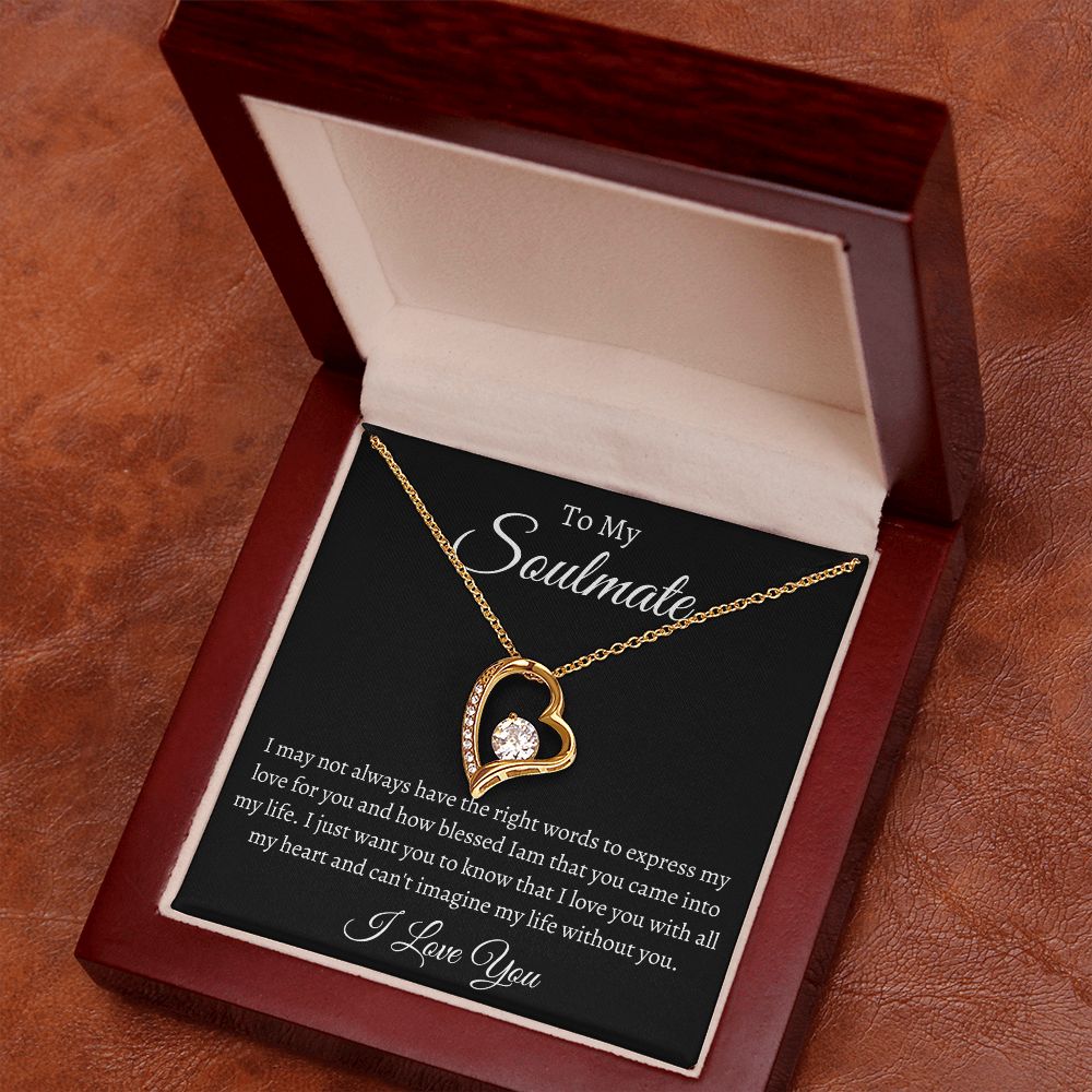 To My Soulmate / Forever Love Necklace