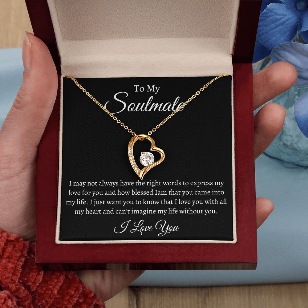 To My Soulmate / Forever Love Necklace