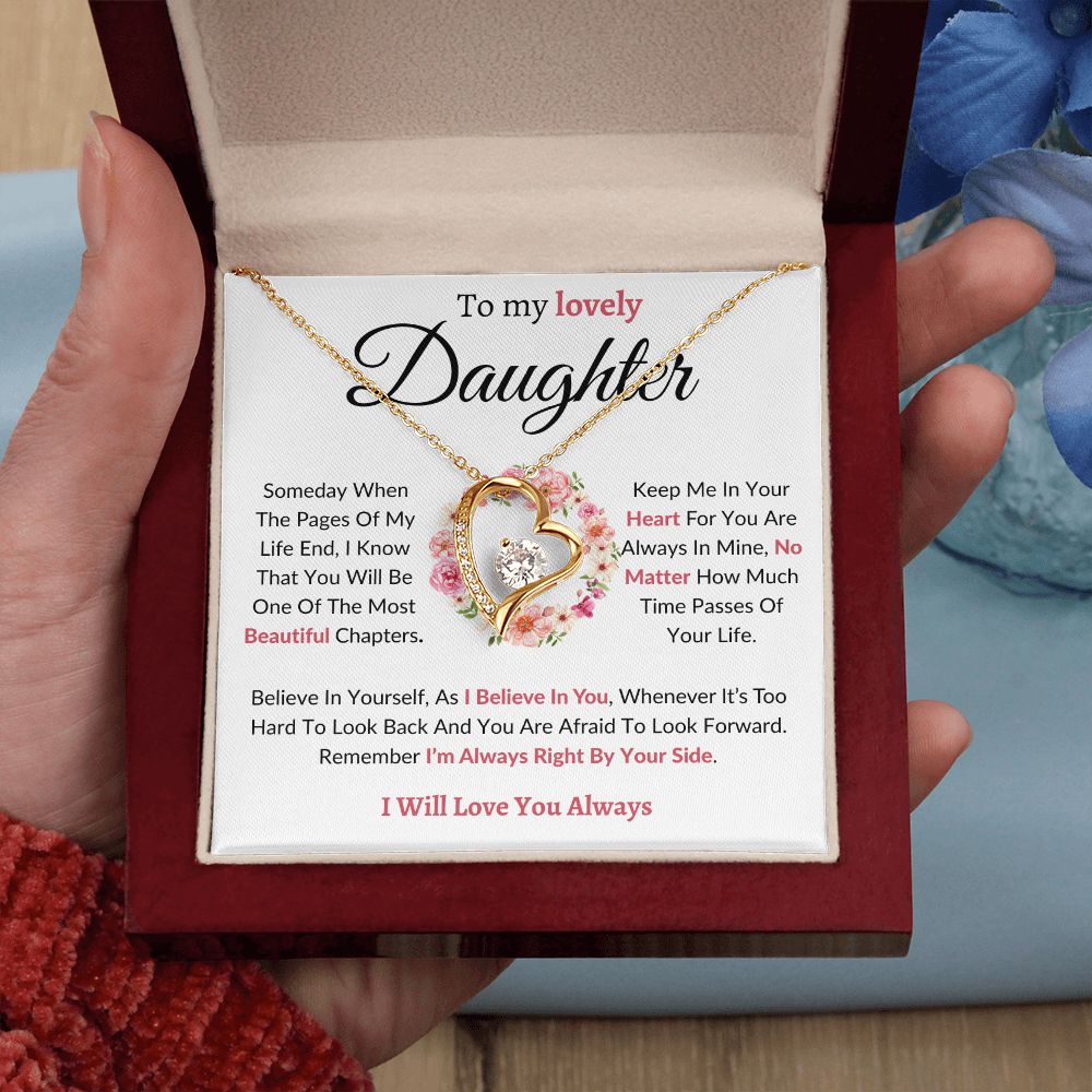 To My Lovely Daughter / Forever Love Necklace
