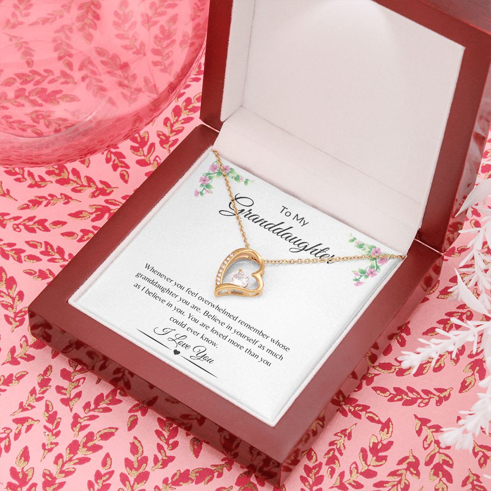 To My Granddaughter / Forever Love Necklace