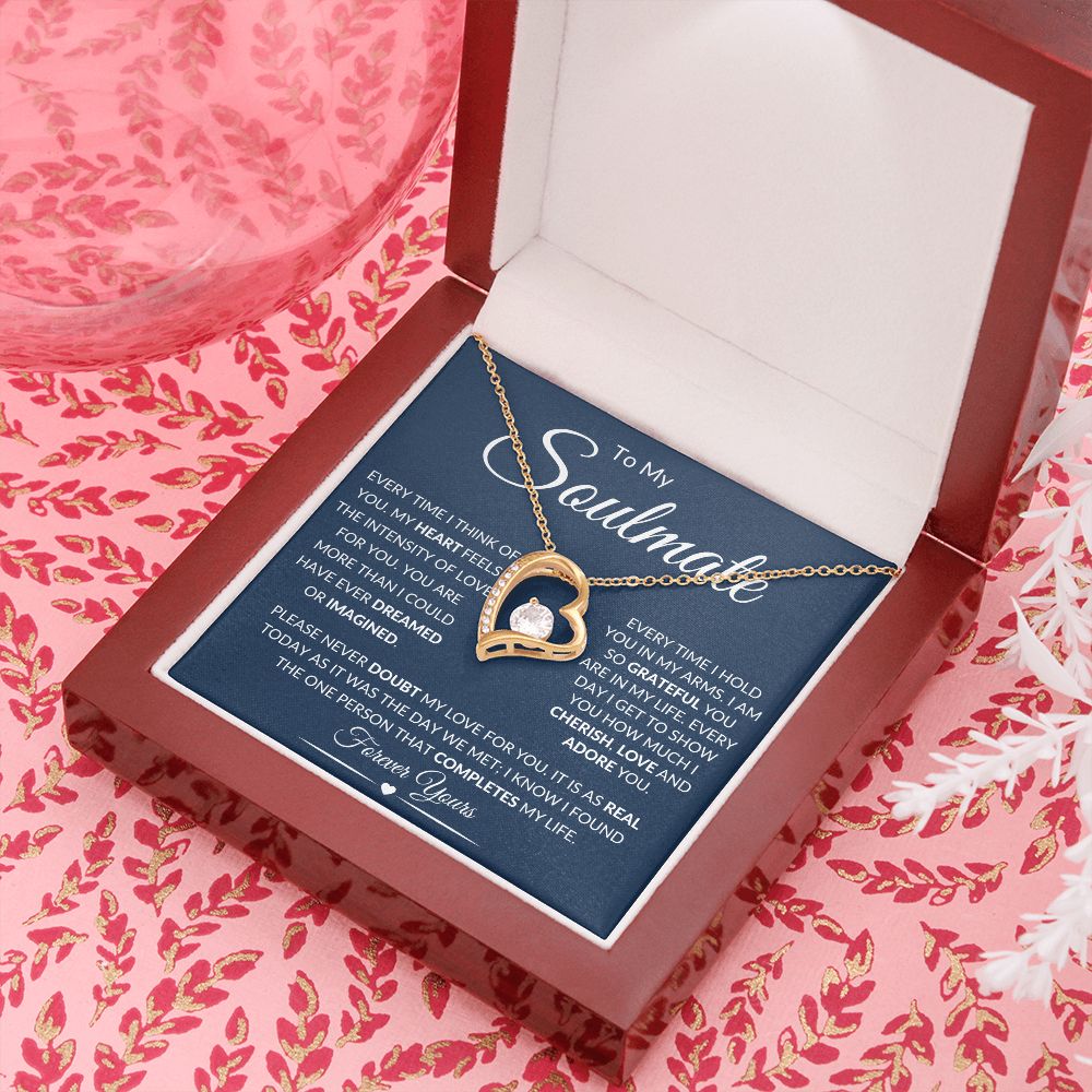 To My Soulmate / Forever Love Necklace
