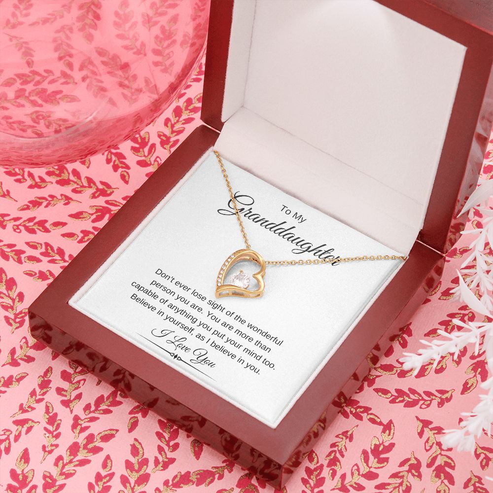 To My Granddaughter / Forever Love Necklace