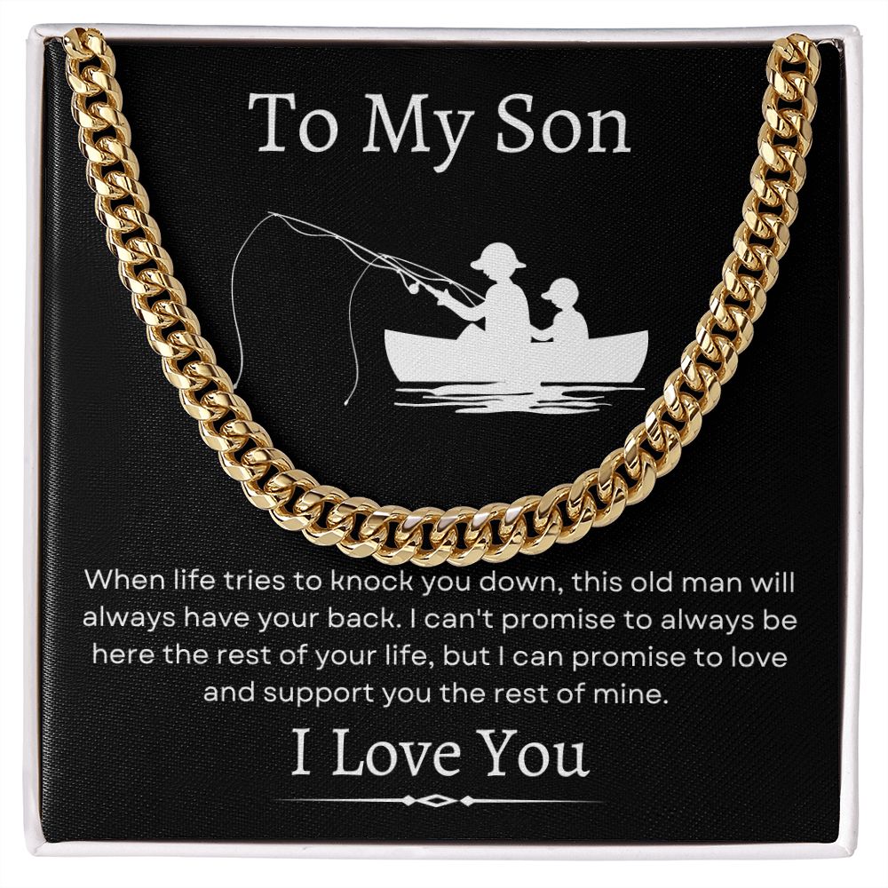 To My Son / Cuban Link Chain