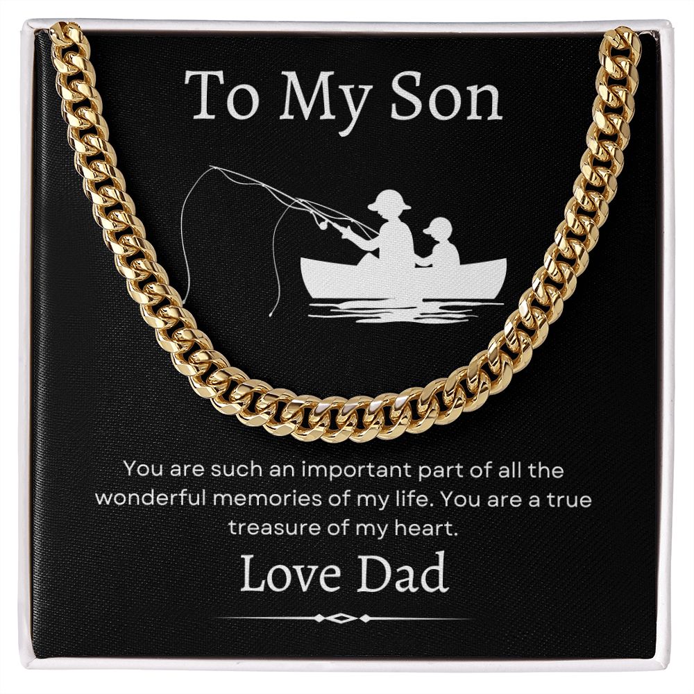 To My Son / Cuban Link Chain