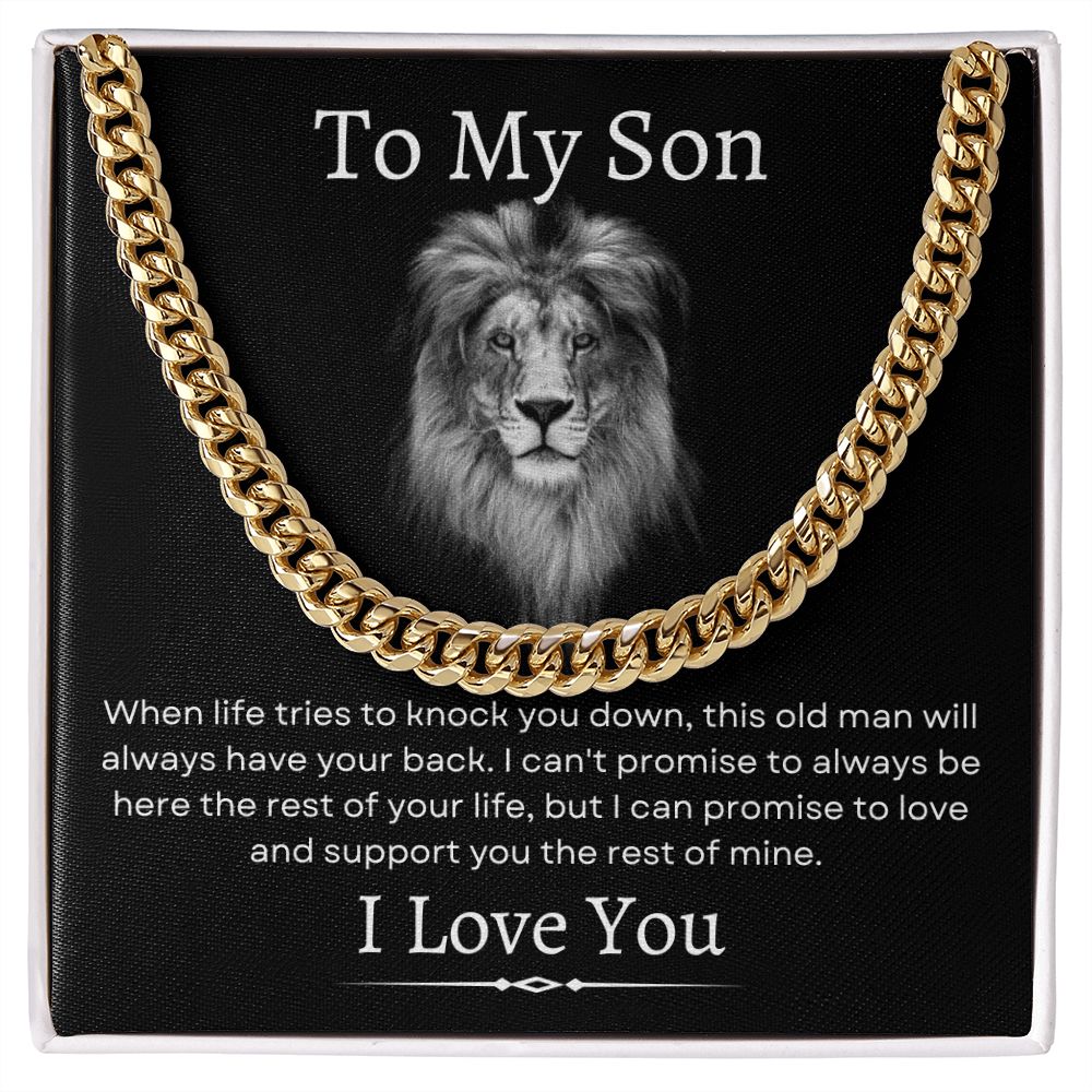 To My Son / Cuban Link Chain