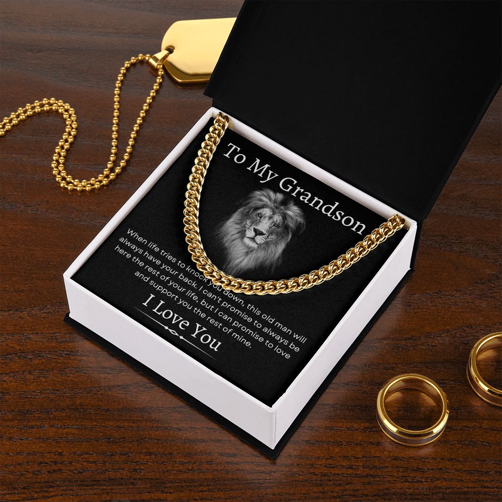 To My Grandson / Cuban Link Chain