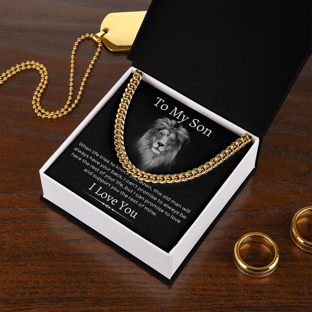 To My Son / Cuban Link Chain