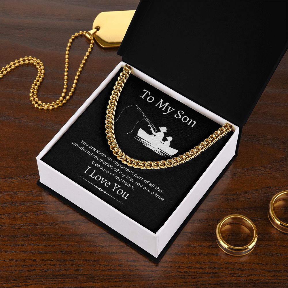 To My Son / Cuban Link Chain