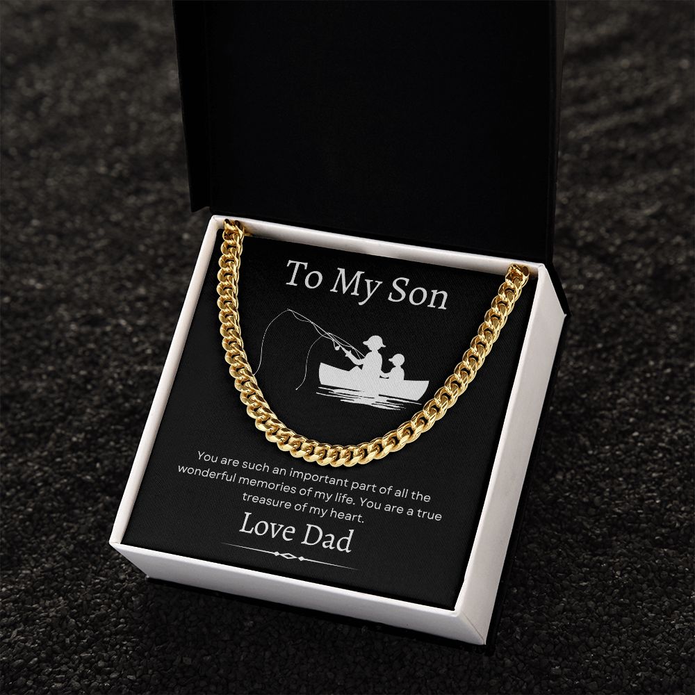 To My Son / Cuban Link Chain