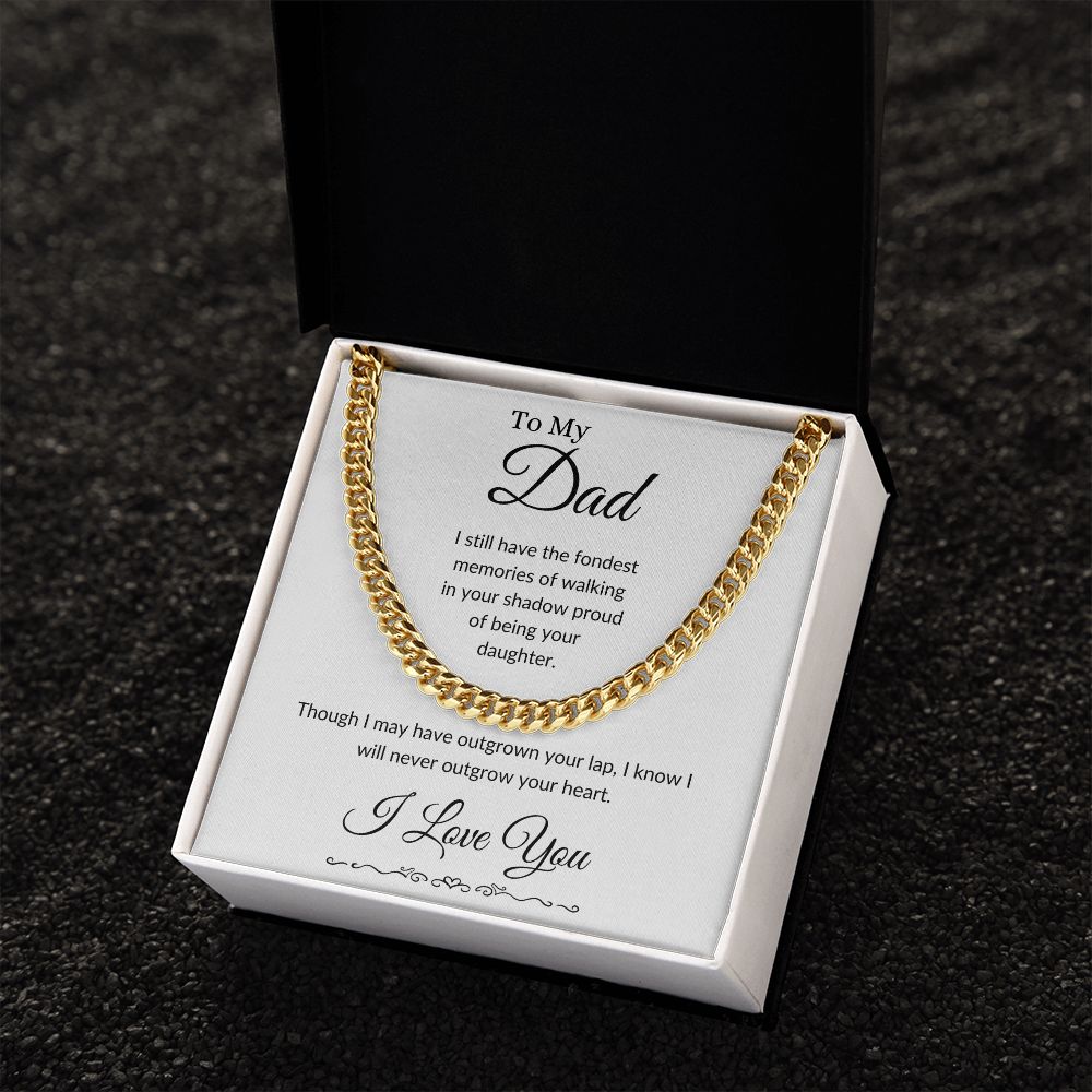 To My Dad / Cuban Link Chain