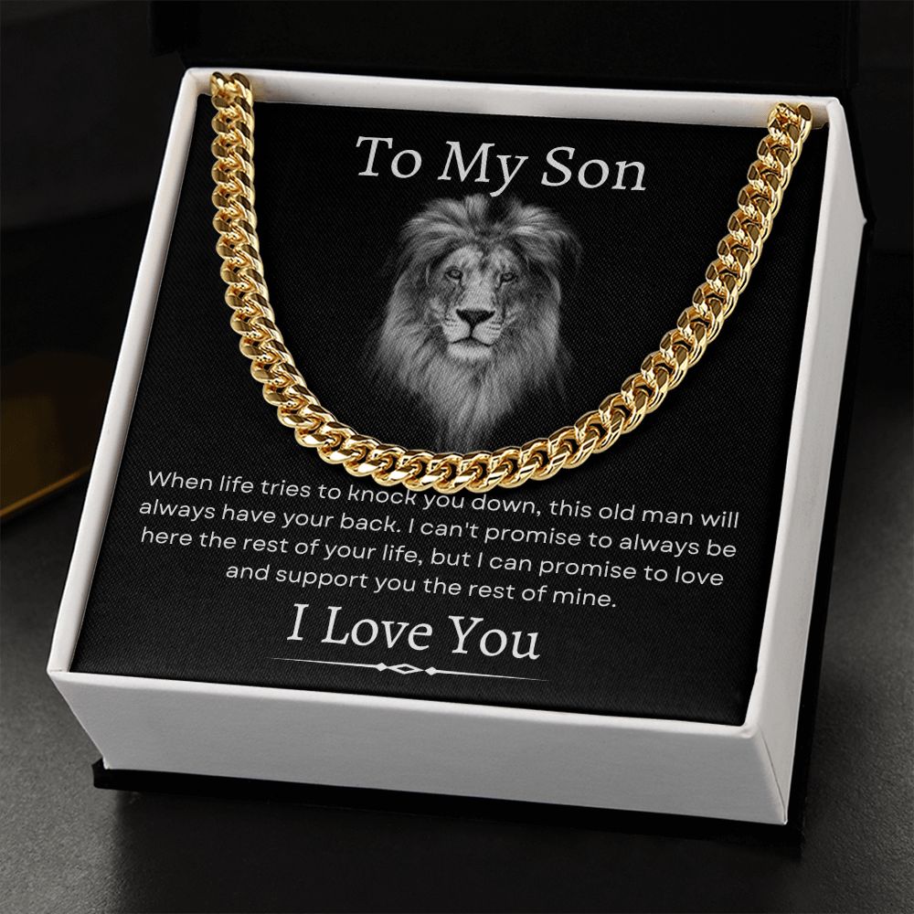 To My Son / Cuban Link Chain