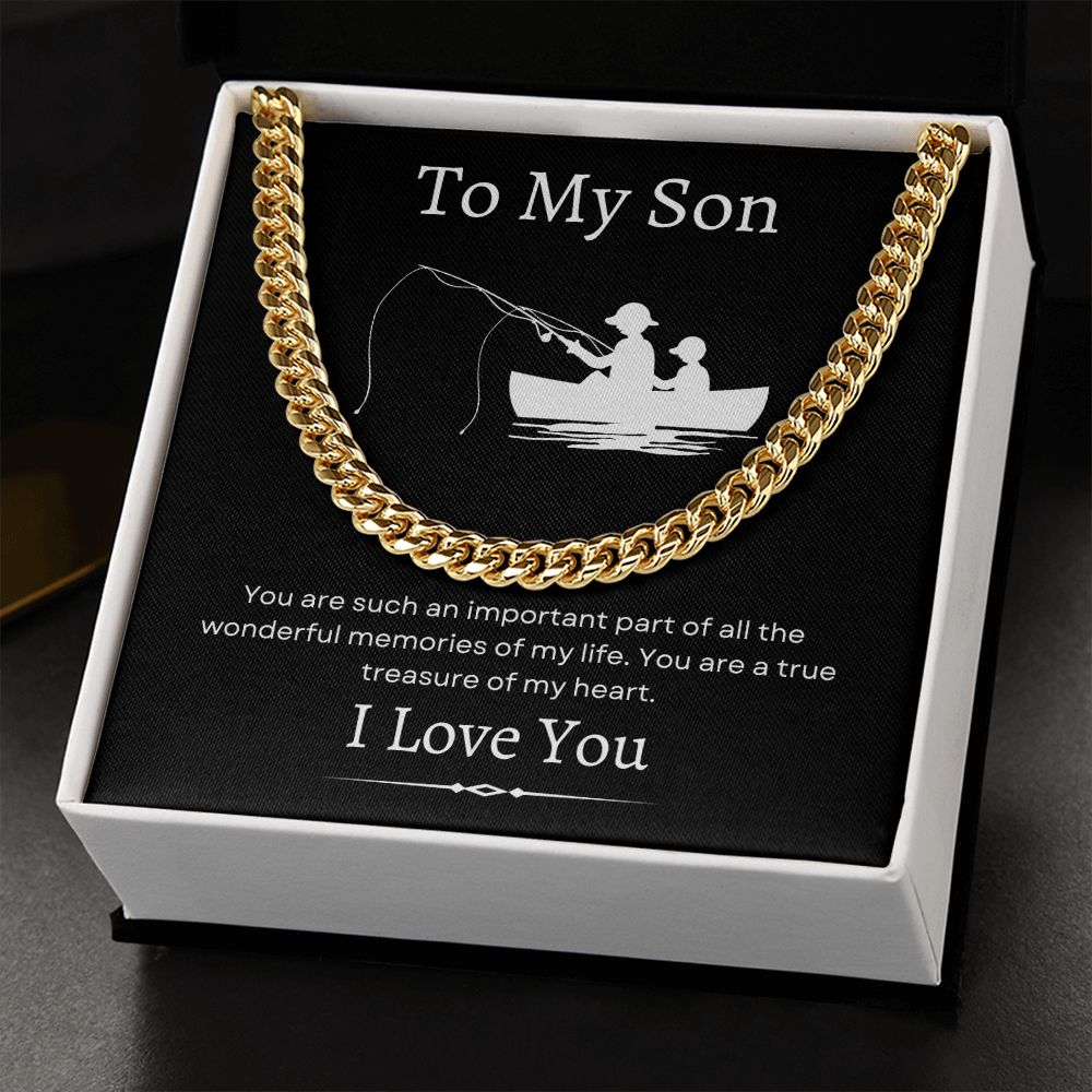 To My Son / Cuban Link Chain