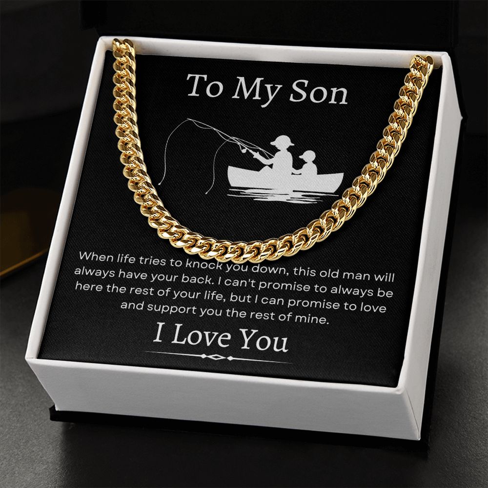 To My Son / Cuban Link Chain