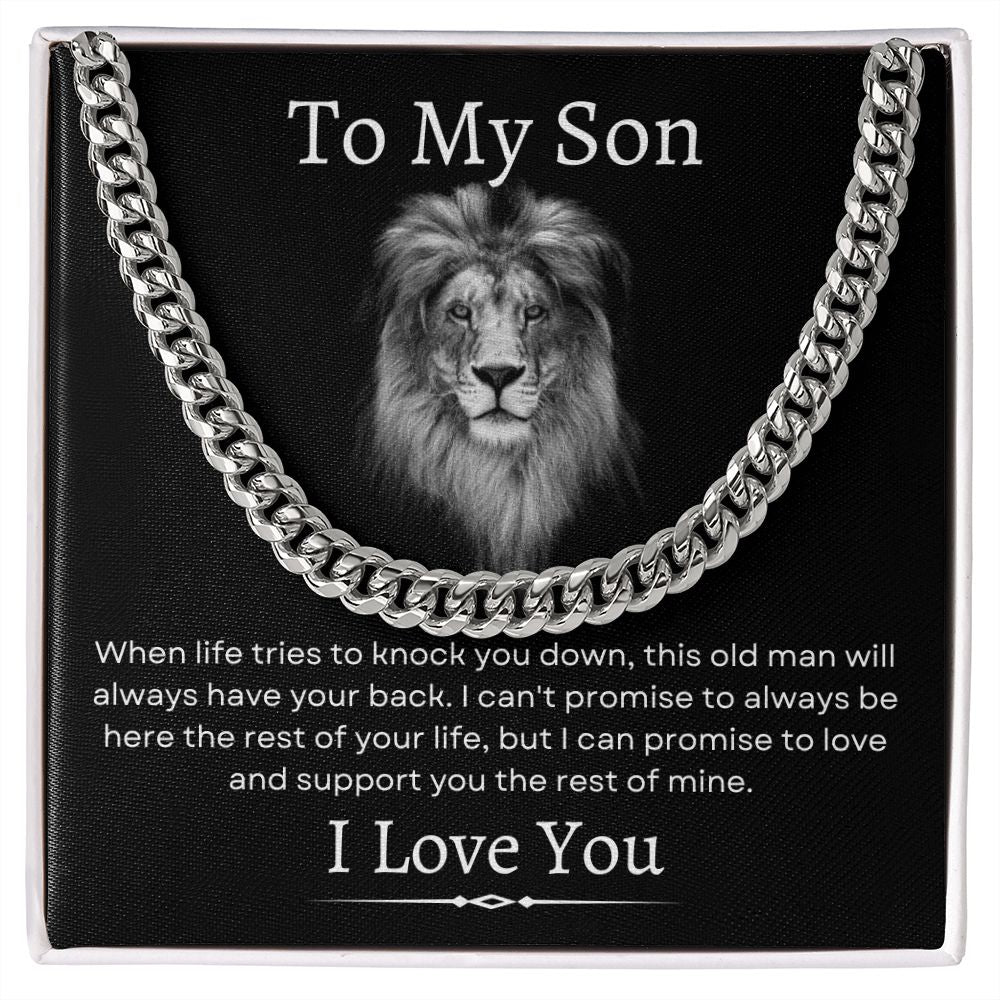 To My Son / Cuban Link Chain